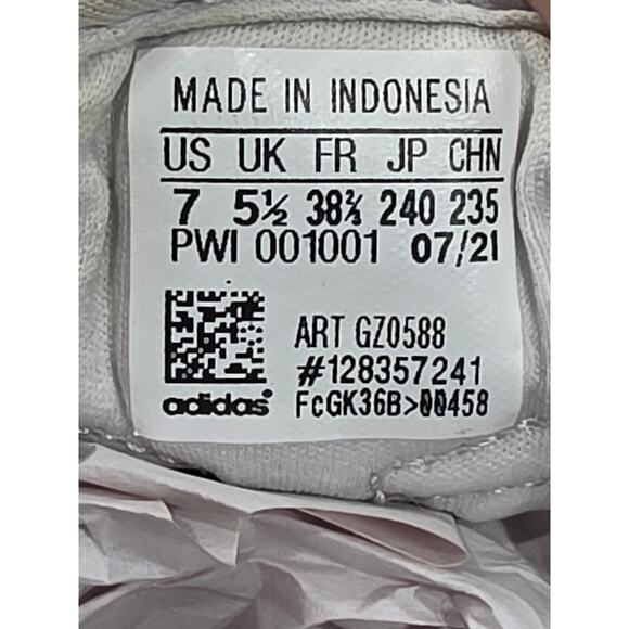 Adidas EQ21 Run 'Dash Grey Almost Pink' Sneakers Size 7 Womens - Picture 9 of 9